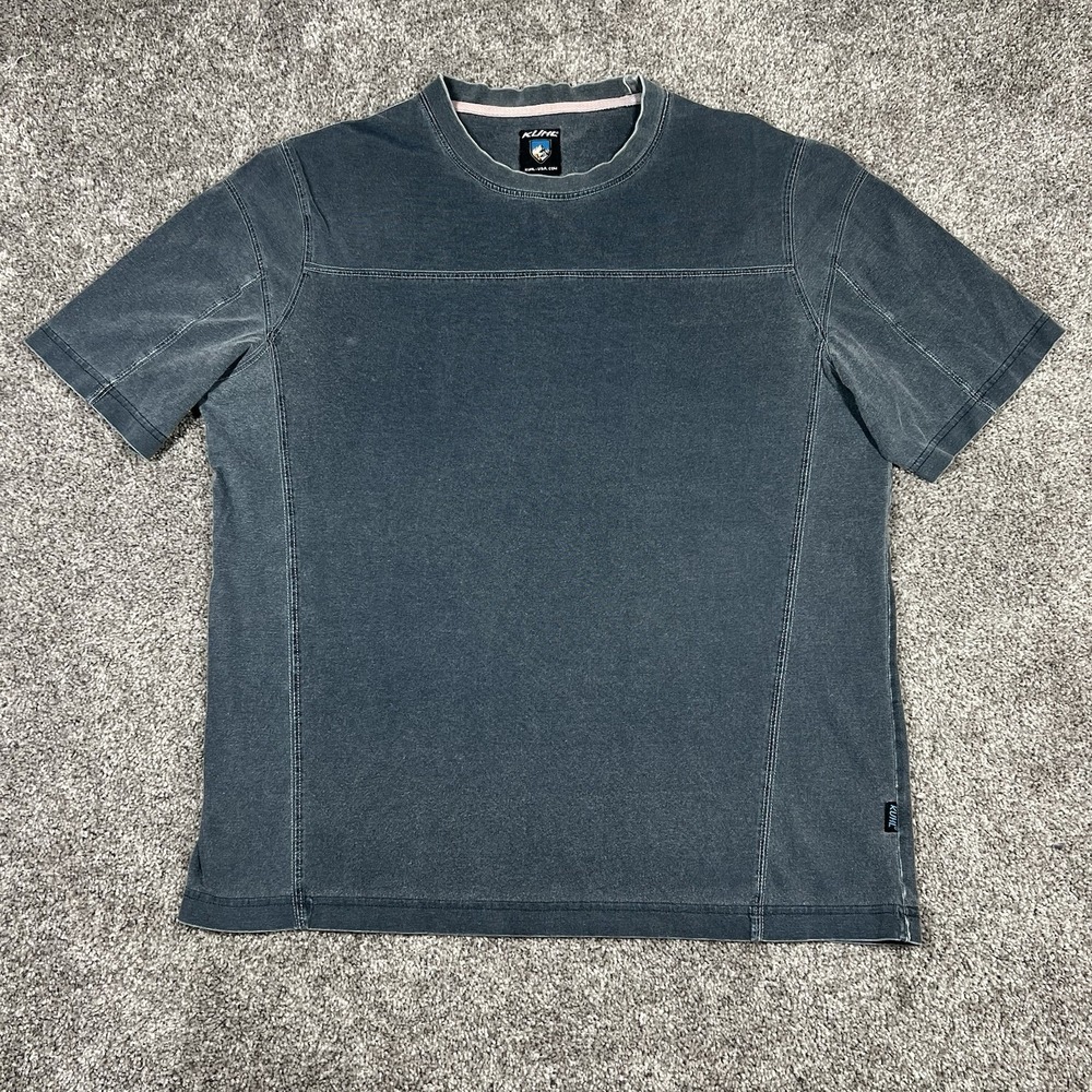 Kuhl Mens Medium Dark Gray Organic Cotton Short Sleeve Hiking Outdoors T-Shirt